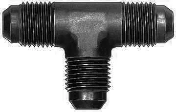 Aeroquip #4 Flare End Union Tee Black FCM5061