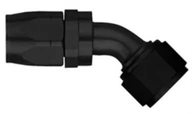 Aeroquip #8 45 Deg Hose End Black FCM4423