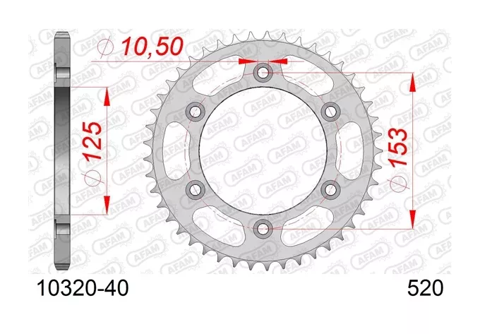 AFAM Rear Steel Sprocket Honda XR600R 1990