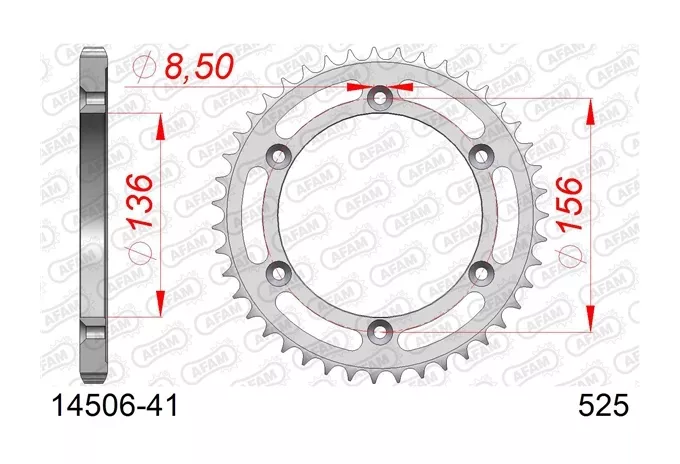 AFAM Rear Steel Sprocket Suzuki DR650SE