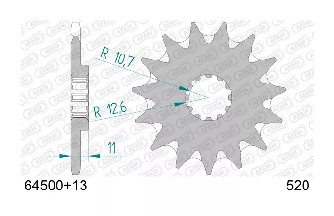 AFAM Self Cleaning Front Sprocket Husqvarna 250cc-510cc 2004-2013