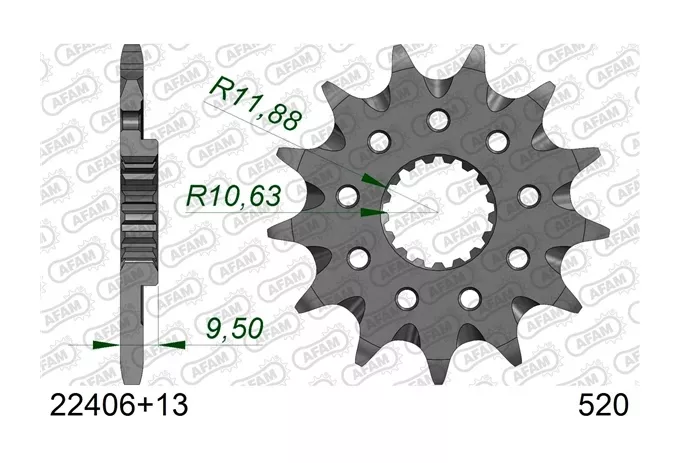 AFAM Self Cleaning Front Sprocket Suzuki RMZ 450 / RMX 450Z