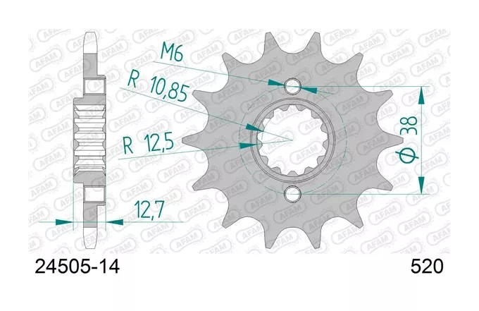 AFAM Standard Front Sprocket Kawasaki 650cc