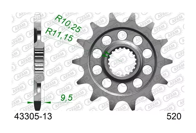 AFAM Standard Front Sprocket Sherco 250cc-300cc