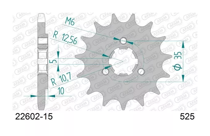 AFAM Standard Front Sprocket Suzuki DR650SE