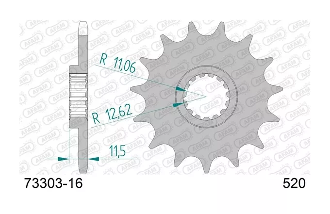 AFAM Standard Front Sprocket Triumph TF250X