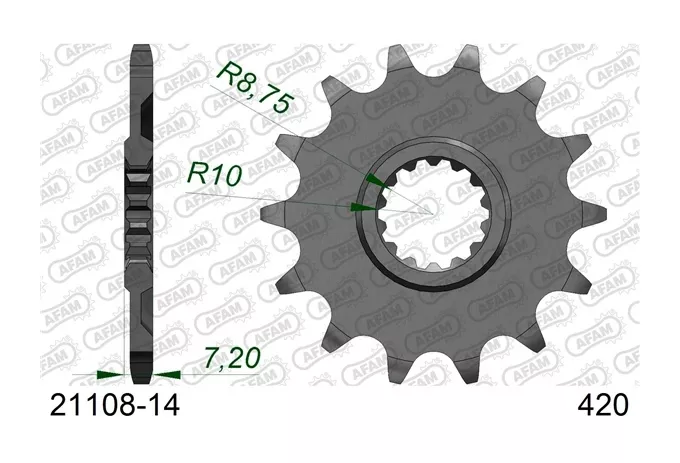 AFAM Standard Front Sprocket Yamaha YZ65