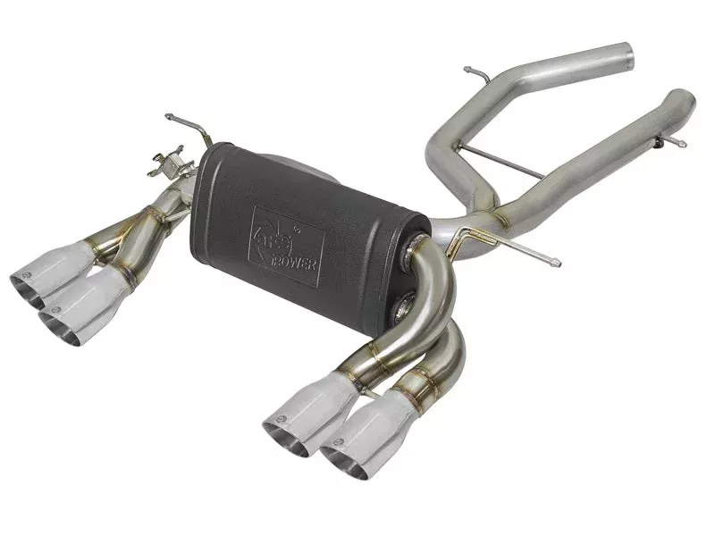 aFe MACH Force-Xp 2-1/2in Axle Back Exhaust w/Polished Tips fits 2015-2020 BMW M3, M4