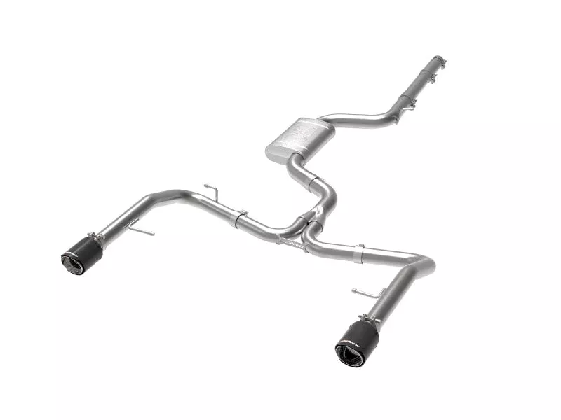 aFe MACH Force-Xp 304 SS Cat-Back Exhaust System Carbon Tips fits 2019-2021 Volkswagen Jetta GLI L4-2.0L (t)