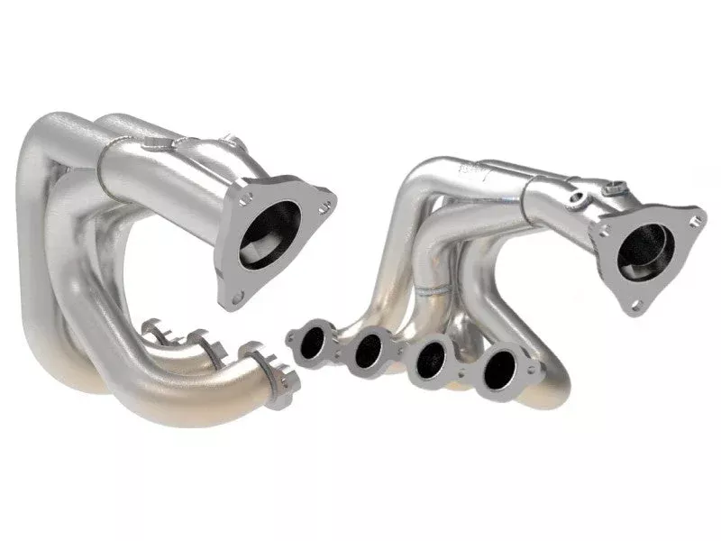 aFe Twisted Header – Brushed fits 2020-2025 Chevrolet Corvette 6.2L V8 fits 2024-2025 Chevrolet Corvette E-Ray / 2020-2025 Chevrolet Corvette Stingray