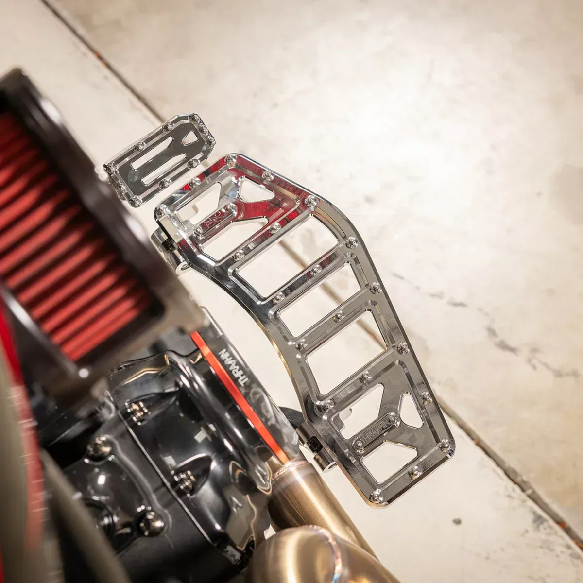Aggressor Brake Pedal - Chrome - Touring