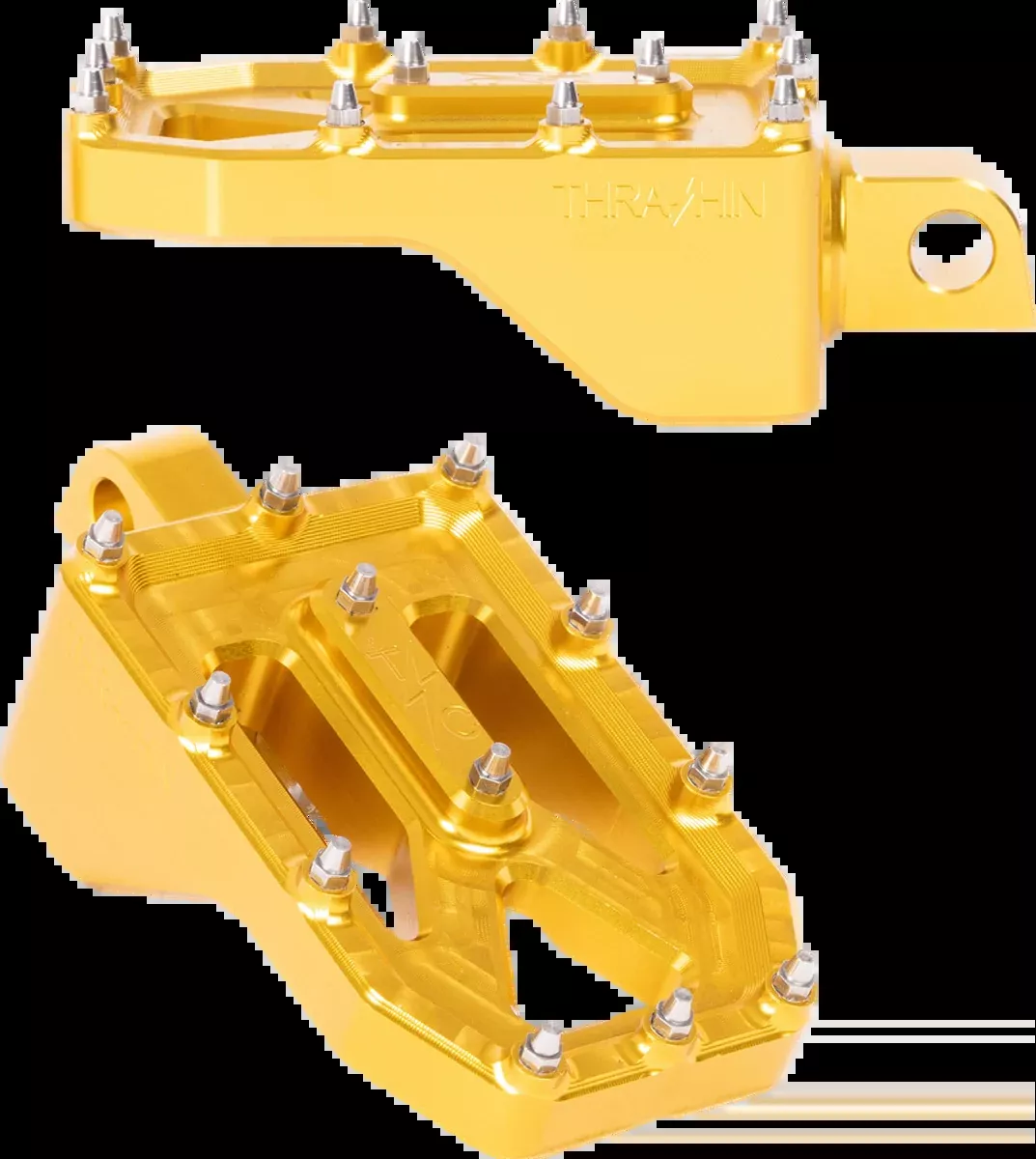 Aggressor Footpegs - Rear - Gold