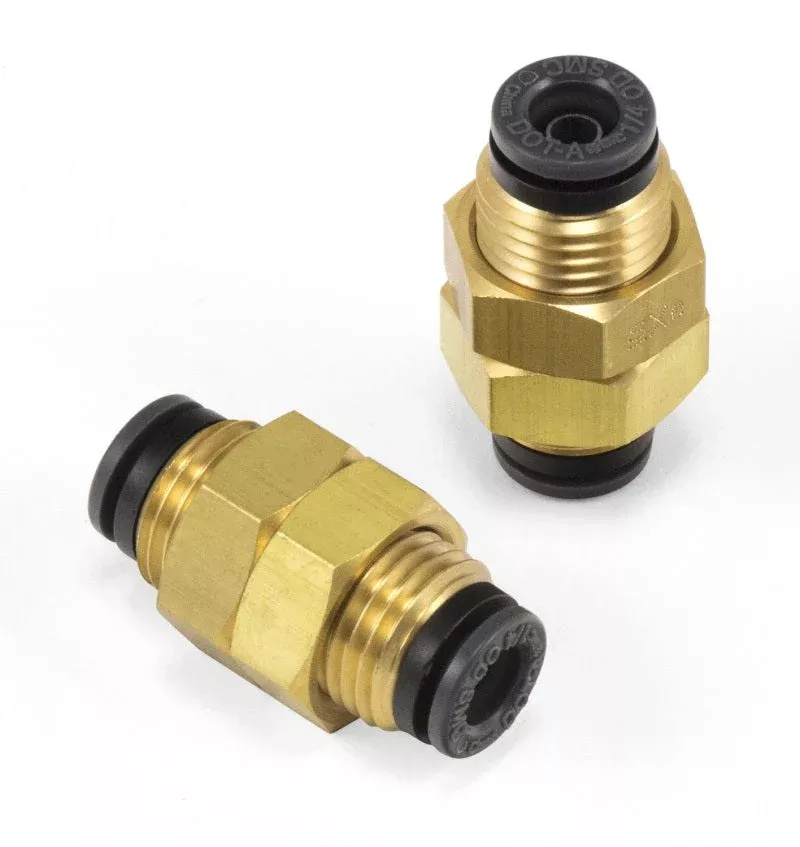 AIRLIFT Bulkhead Union – 1/4″ PTC x 1/4″ PTC – DOT – SMC # KV2E07-00
