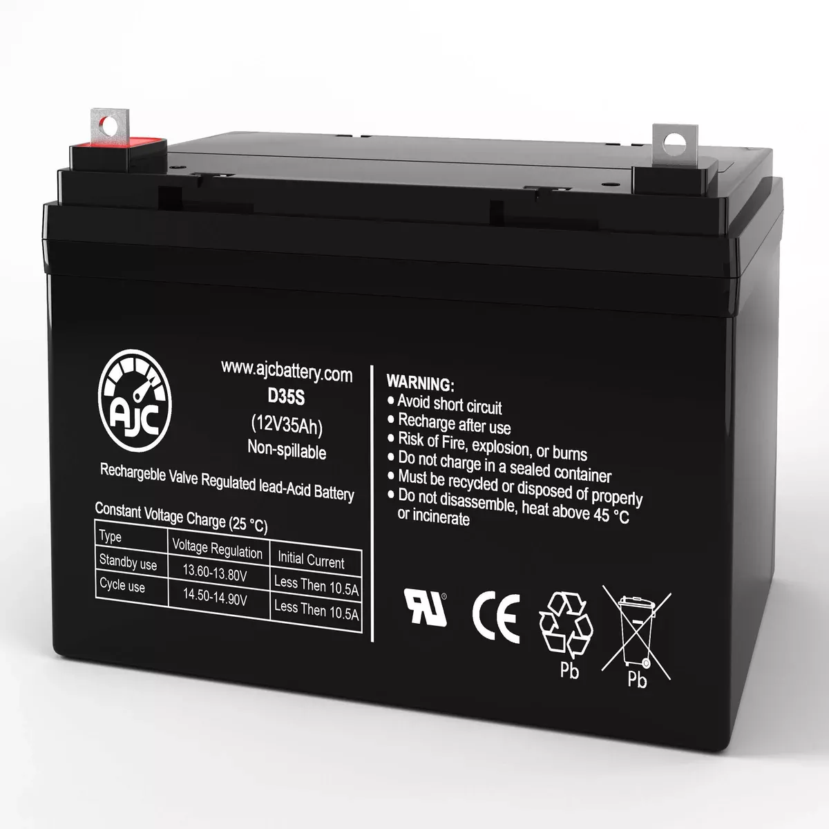 AJC Battery Compatible with ADI PWPS12330 12V 35Ah Alarm Battery