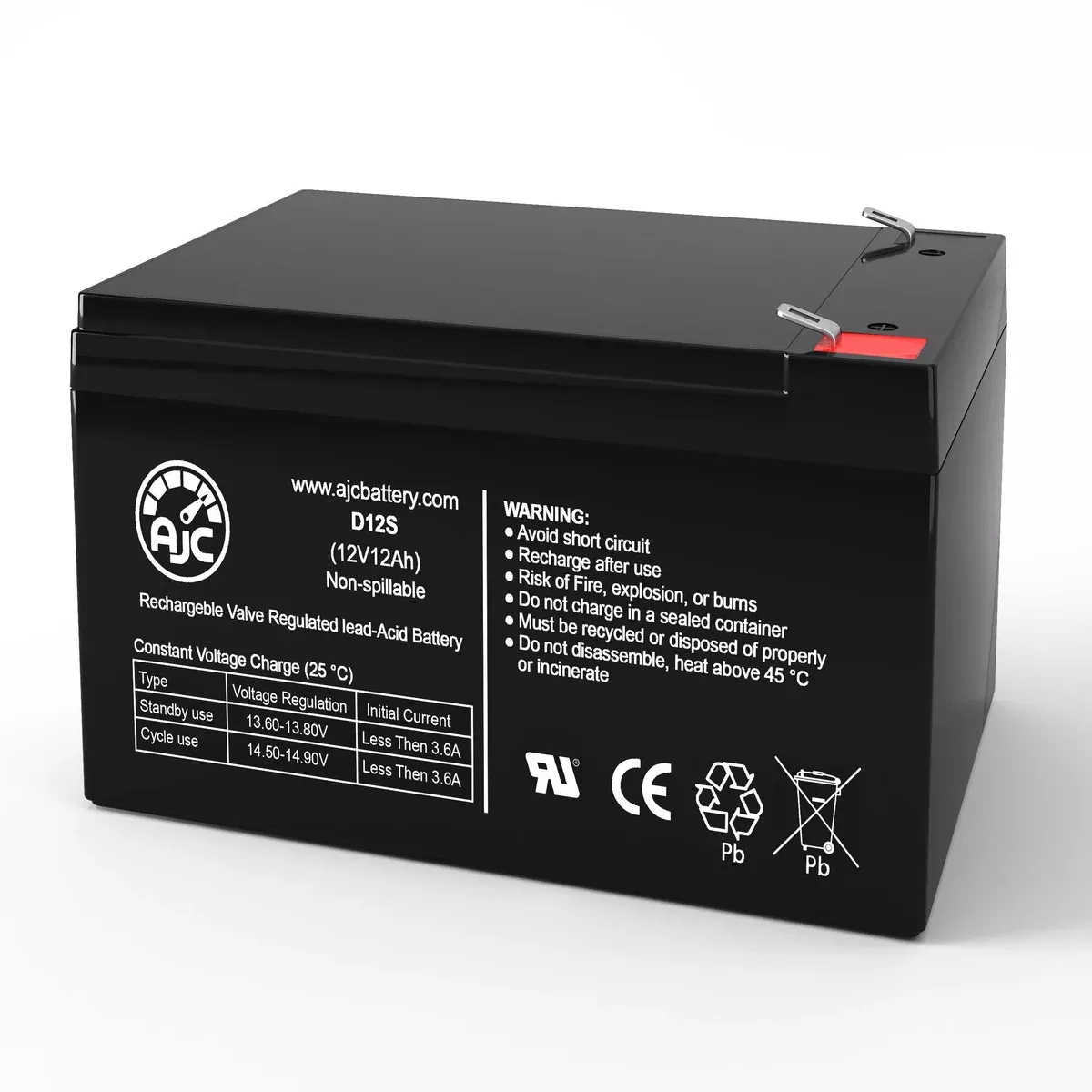 AJC Battery Compatible with APC Back-UPS Back-UPS BP 650VA BP650SC 12V 12Ah UPS Battery
