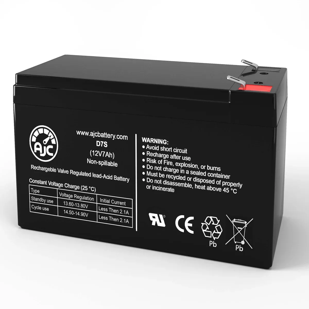 AJC Battery Compatible with APC Back-UPS HT 1000 BT1000MC 12V 7Ah UPS Battery