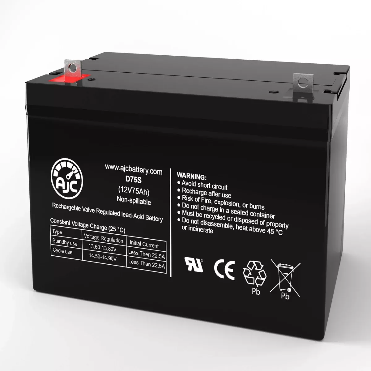 AJC Battery Compatible with APC SmartCell-XR 12V 75Ah UPS Battery