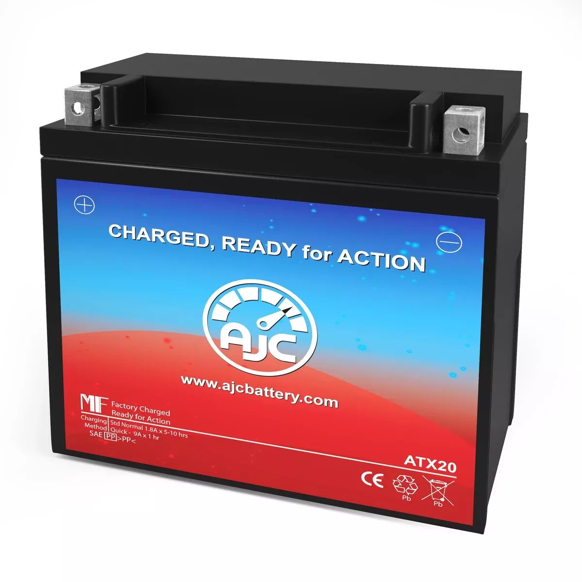AJC Battery Compatible with Power Sonic PTX20-BS Powersports Battery