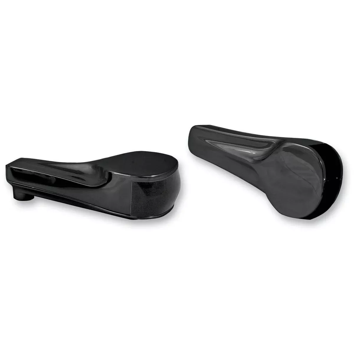 Alloy Art Road Glide Black Front Finned LED Turn Signals with Amber Lights