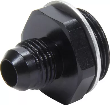 Allstar Performance Carb Fitting w/washer 7/8-20 to -6 Male Black ALL50896