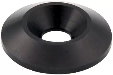 Allstar Performance Countersunk Washer Black 1/4in ID 1in OD Aluminum Black Anodize 50pk ALL18663-50