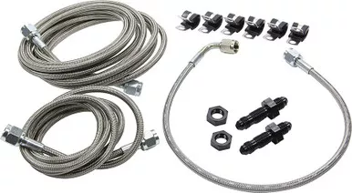 Allstar Performance Front End Brake Line Kit Mod OEM Calipers ALL42060