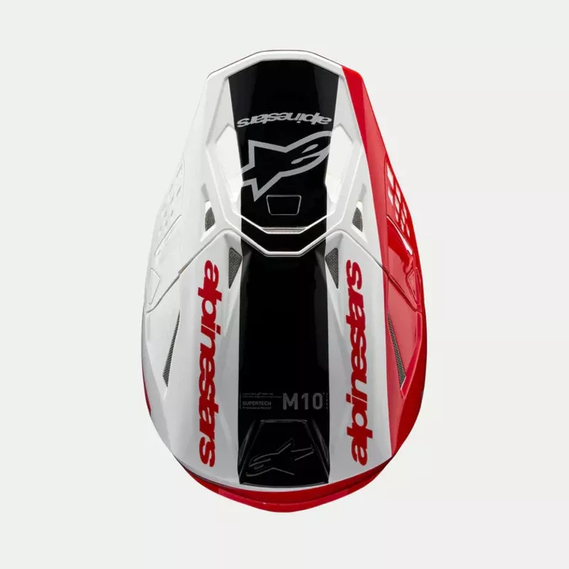Alpinestars SM10 22.06 - Unite Visor - Red White Gloss