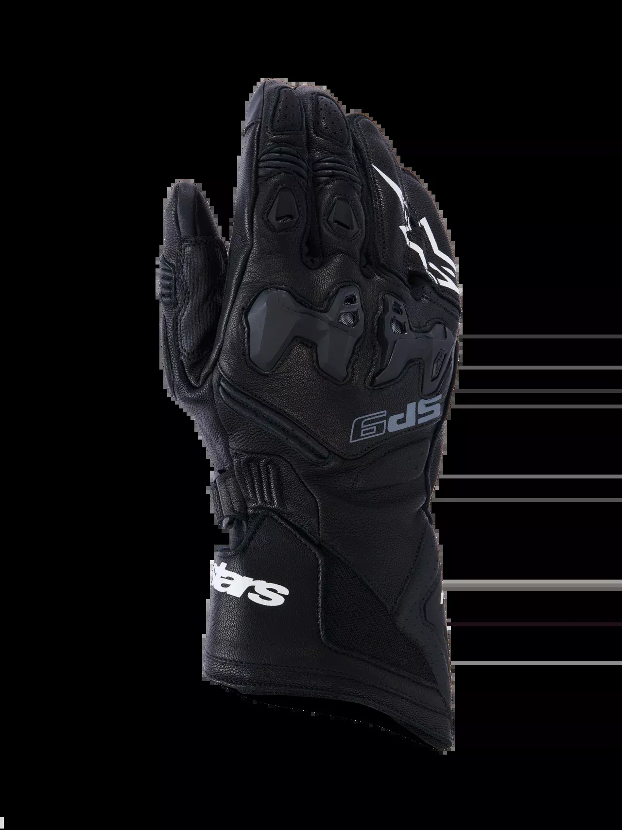 Alpinestars SP-9 Riding Gloves - Black / White