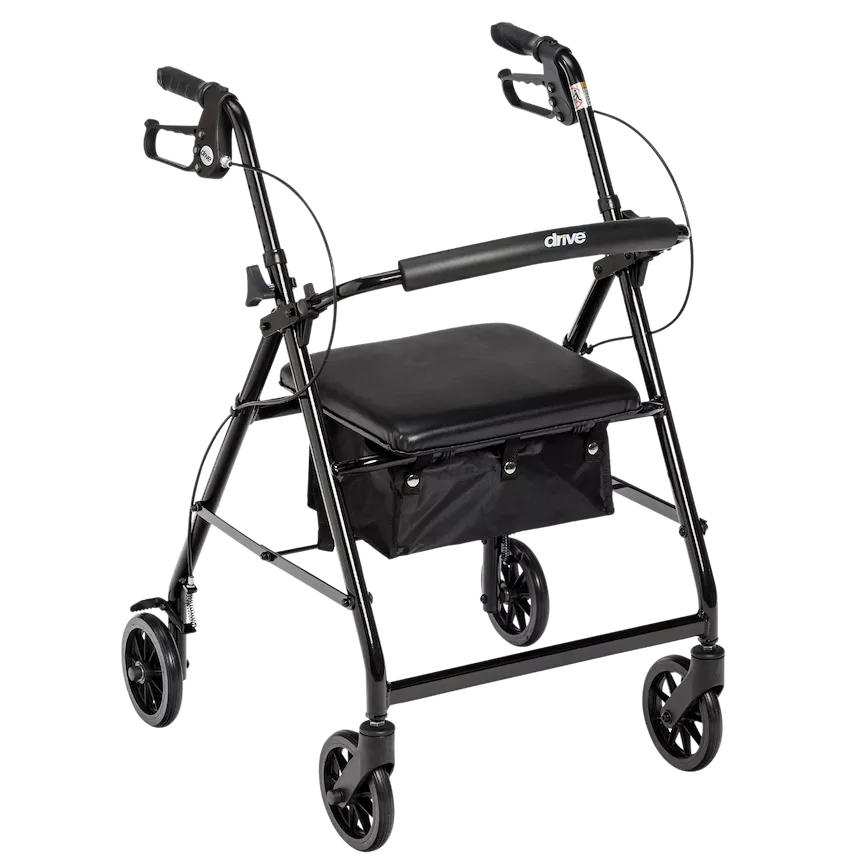 Aluminum Rollator, 6" Casters