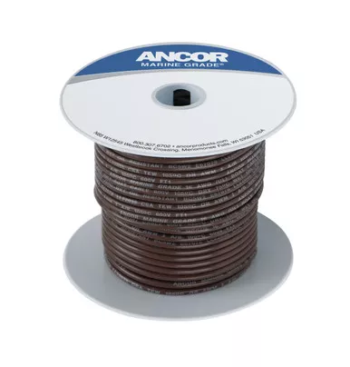 Ancor 104210 Tinned Copper Wire 14 AWG Brown 100ft