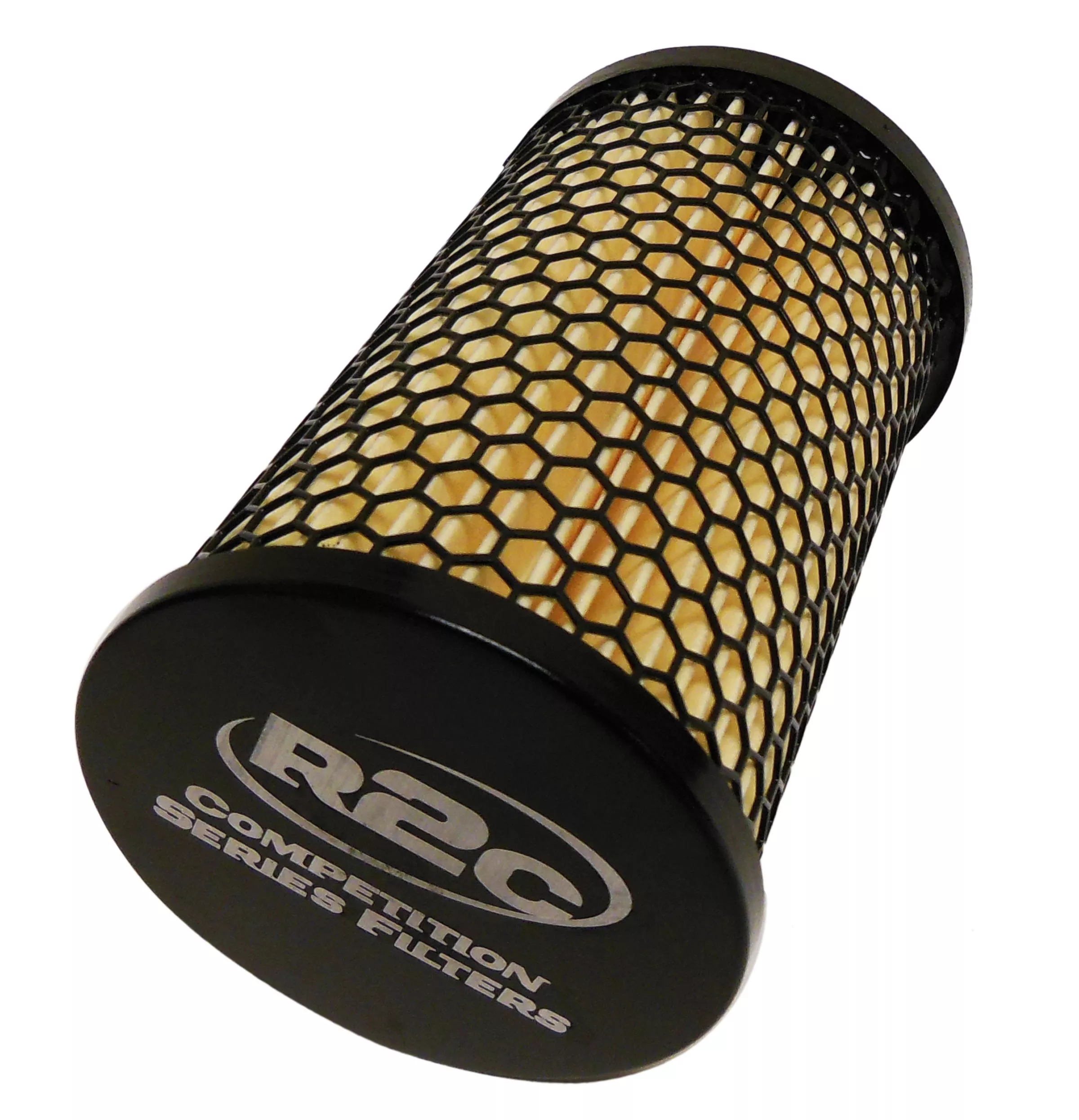 Angled Fabric Air Filter, 1-1/4" (Inlet) From OTR | Height: 5" | OD: 3"