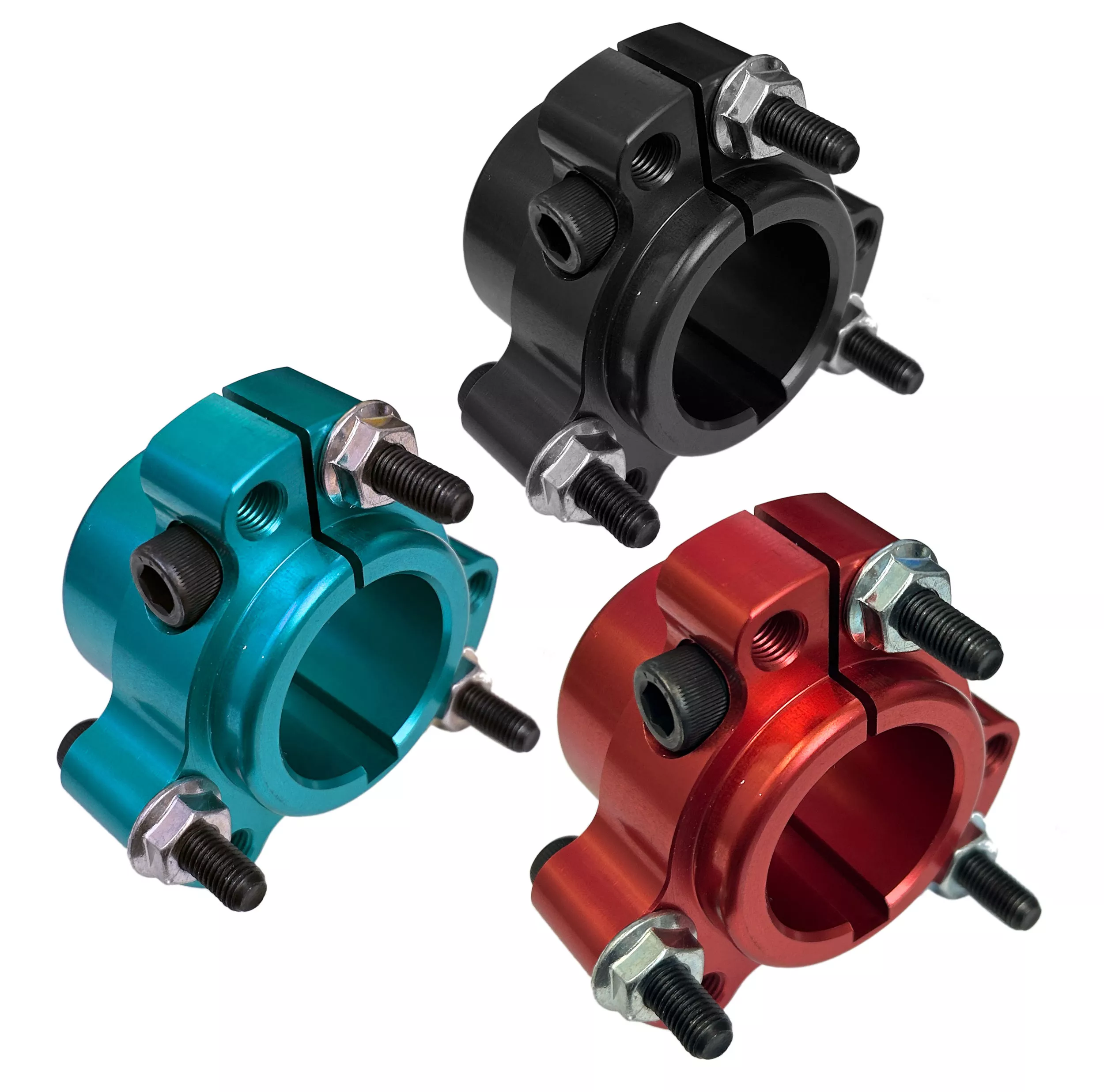 Anodized Wheel Hub (1-1/4" Bore) Rear Hub | 2.5" Bolt Circle | Red, Black, or Blue