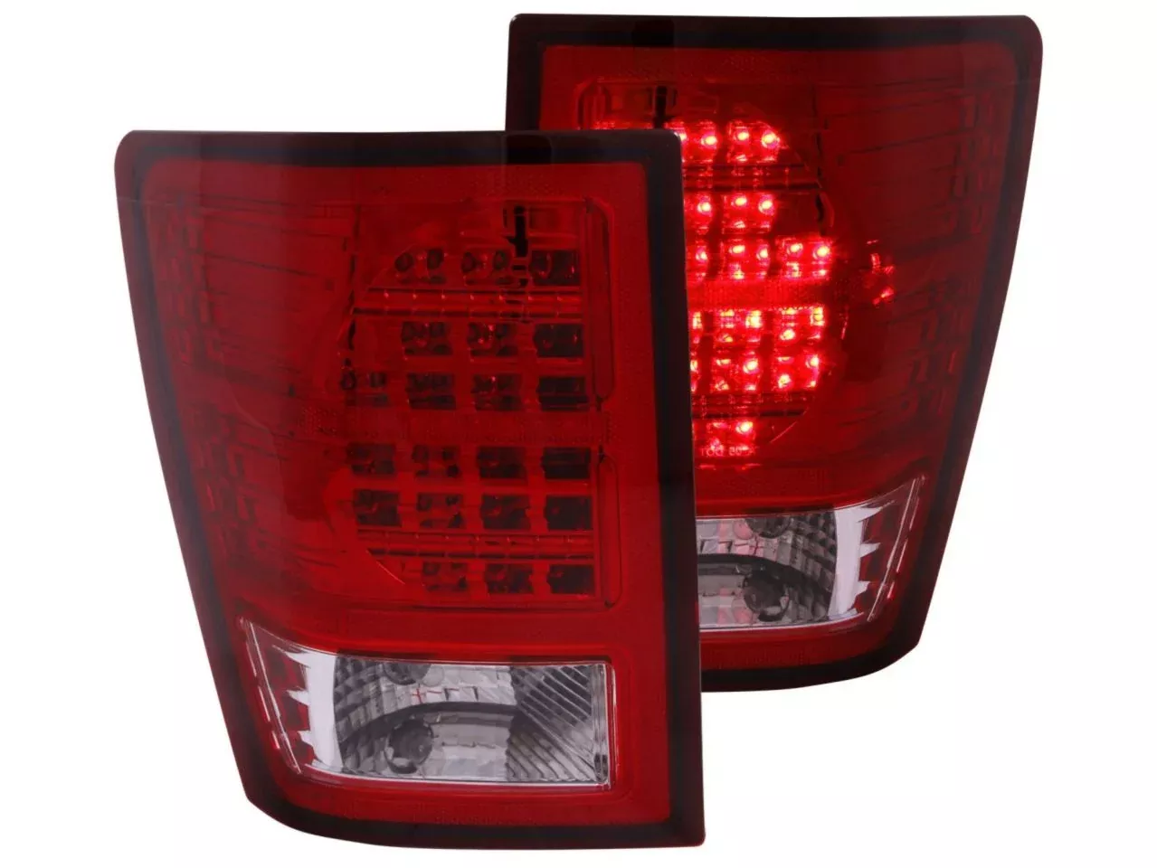 Anzo 2007-2010 Jeep Grand Cherokee LED Tail lights Red/Clear