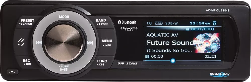 AQUATIC AV BLUETOOTH STEREO UNIT 98-13 HARLEY BAGGERS