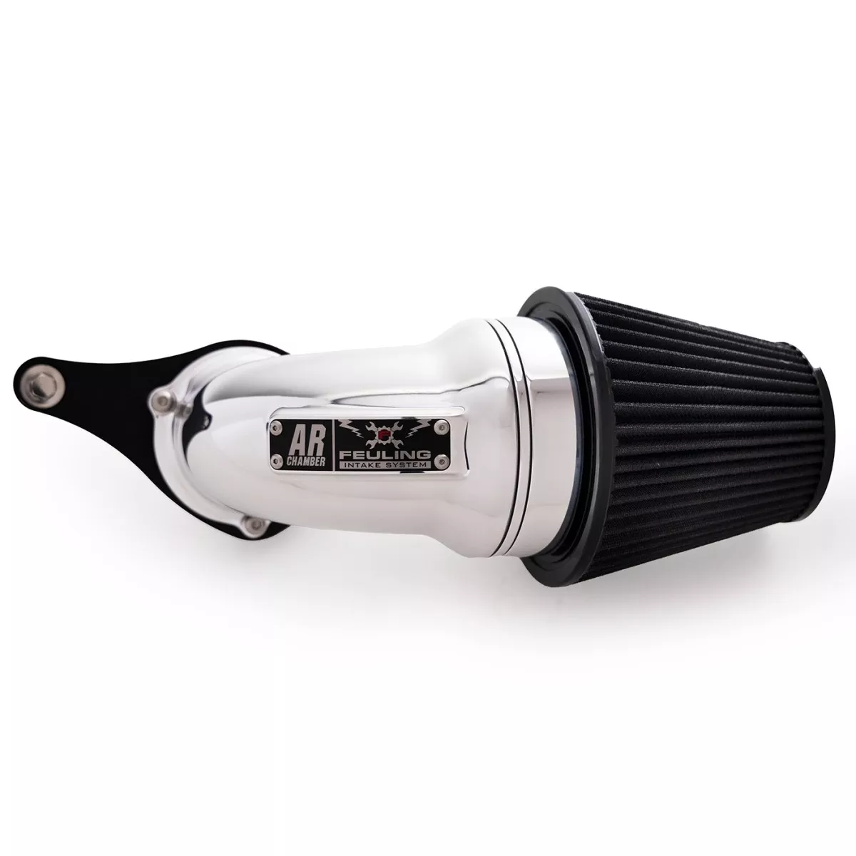 AR Air Cleaner Kit, Polished/Black finish, Black Std. filter