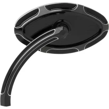 ARLEN NESS 0640-0755 13-130 Cats Eye Forged Billet Mirror – Black – Left