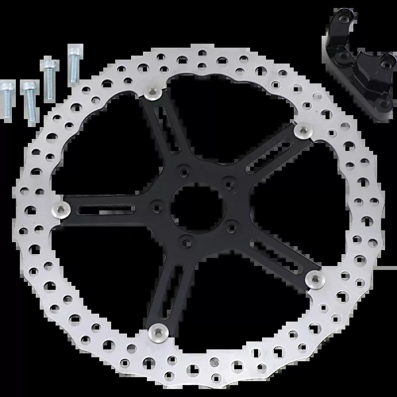 ARLEN NESS 15″ ROTOR JAGGED BIG BRAKE KIT HARLEY LEFT SIDE