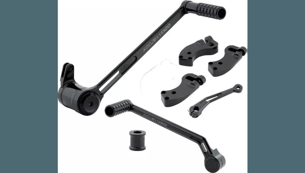 Arlen Ness 3" Extended Foot Control Kit for '00-07 Harley Davidson FLTR models - Black (requires use of Arlen Ness floorboards)