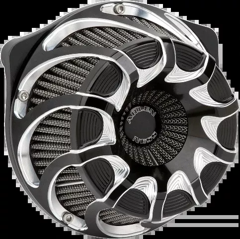 Arlen Ness Black Drift Air Cleaner Filter Kit 2008-2017 Harley Touring Softail