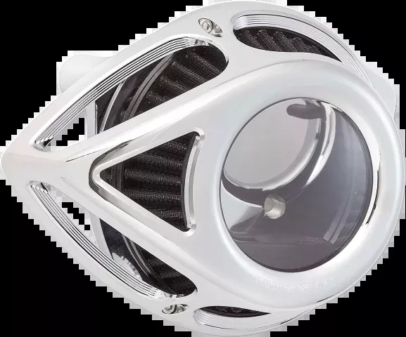 Arlen Ness Chrome Clear Tear Air Cleaner Filter Kit 08-17 Harley Touring Softail
