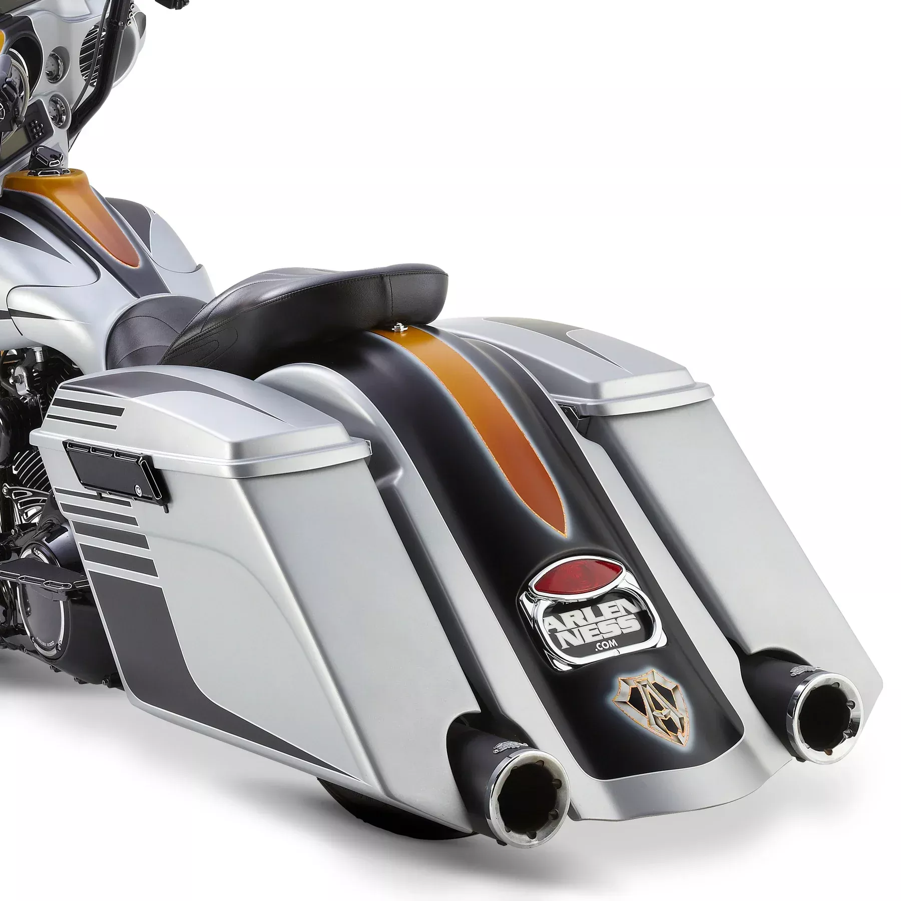 ARLEN NESS DOWN AND OUT STRETCHED BAGS FOR HARLEY BAGGERS