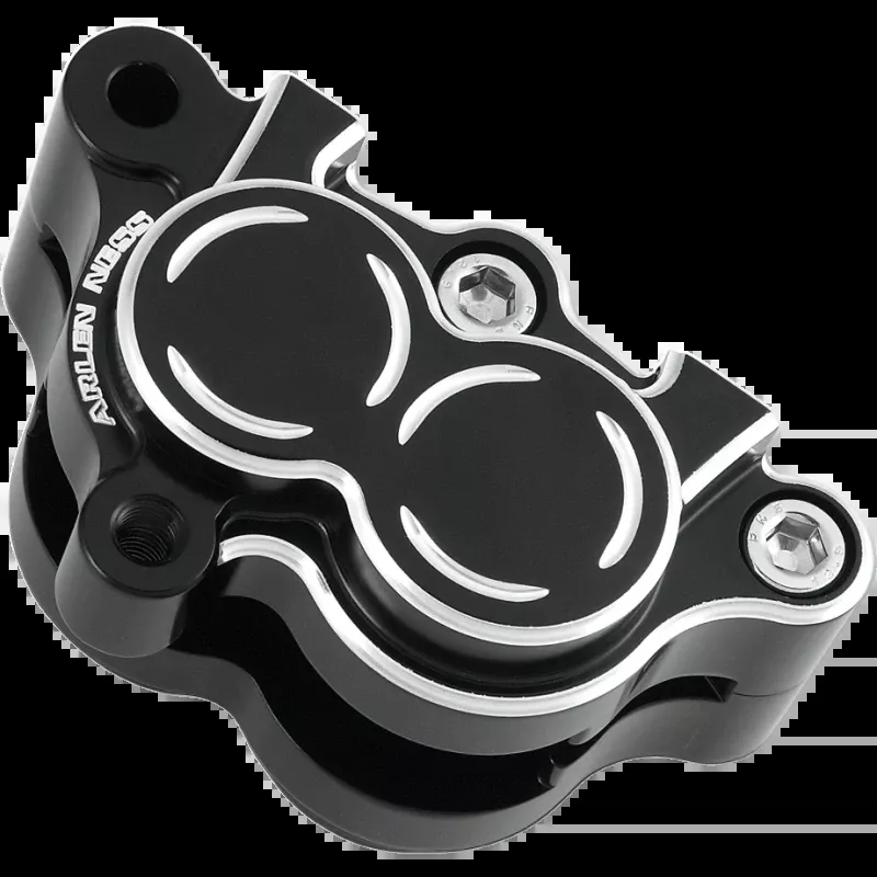ARLEN NESS FRONT BRAKE CALIPER LEFT BLACK HARLEY SOFTAIL/DYNA 08-17