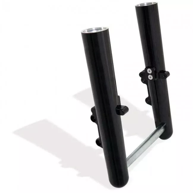 Arlen Ness Hot Fork Legs Lower Sliders Single Side Smooth Black Harley 08-13 FLH