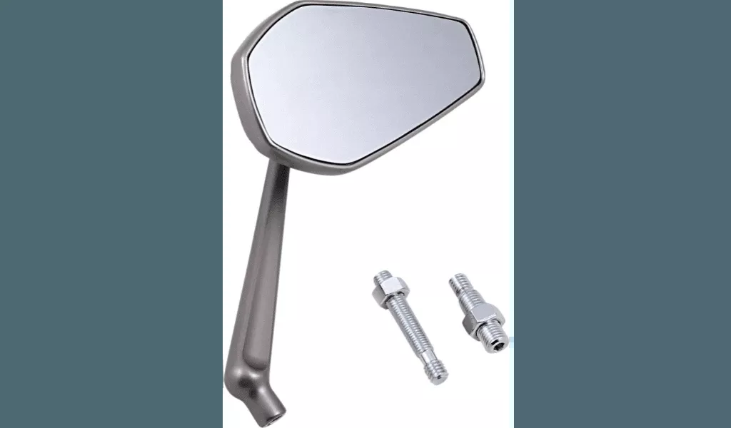 Arlen Ness Mini Stocker Mirrors - Titanium - Right (Sold Each)
