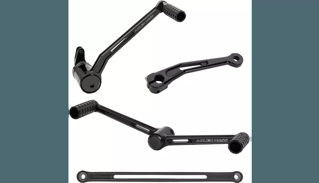 Arlen Ness SpeedLiner Heel/Toe Foot Control Kit for '00-Up Harley Davidson FLT Models - Gold Anodized