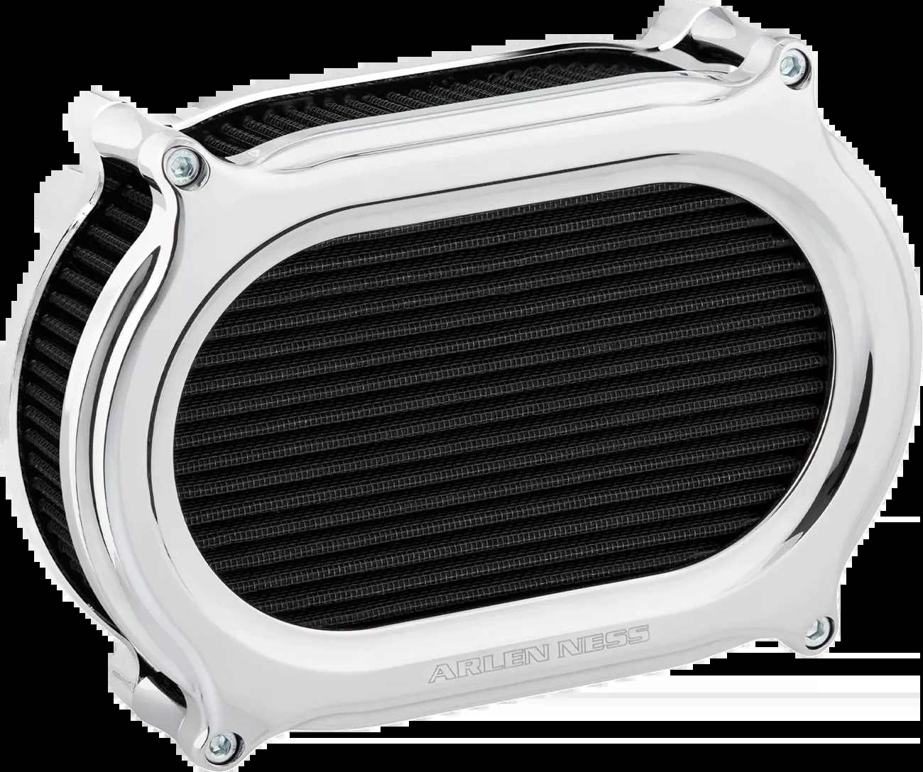 ARLEN NESS Stage 2 Oval Air Cleaner Kit - Chrome - 600-170