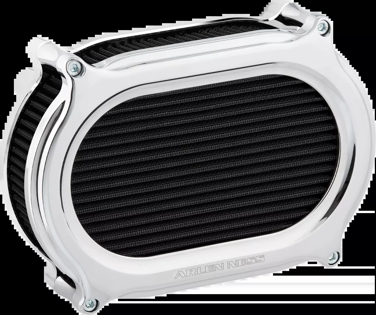 ARLEN NESS Stage 2 Oval Air Cleaner Kit - Chrome - 600-207