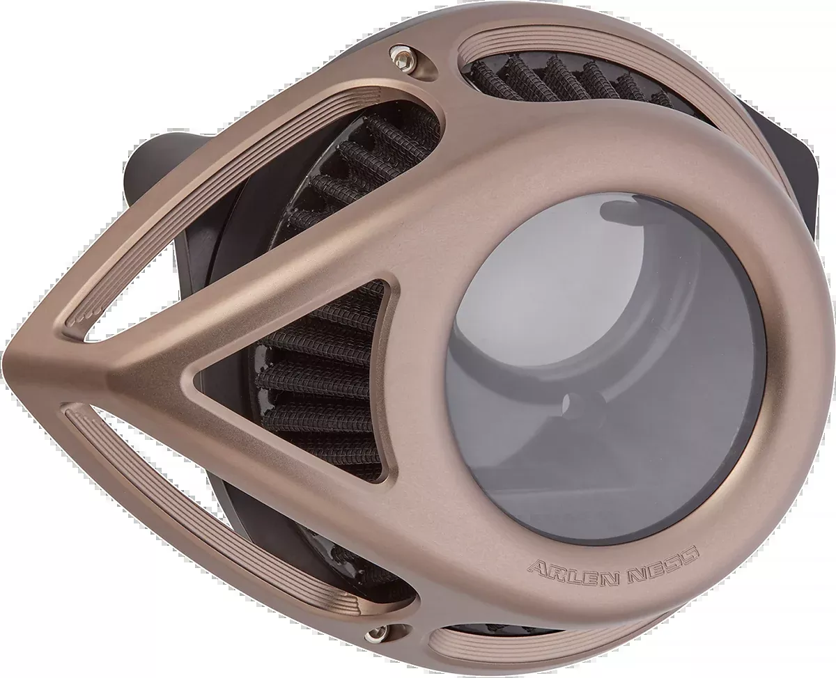 Arlen Ness Tear Titanium Clear Air Filter Cleaner 2008-2017 Harley Touring FLHX