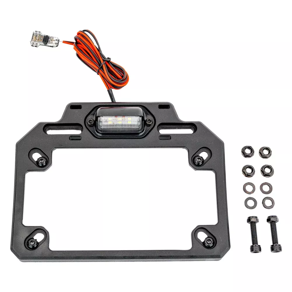 ATV-UTV TEK Elite Series Universal License Plate Bracket with LED Light