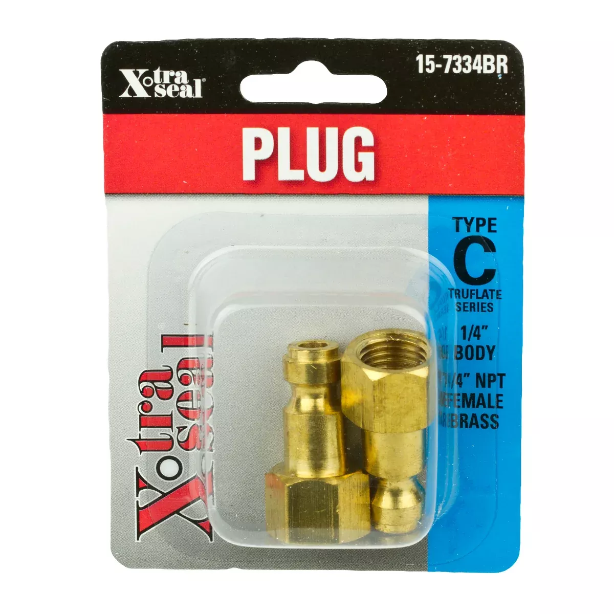 Auto. Type C Plug – 1/4″ Body, 1/4″ NPT F, Brass